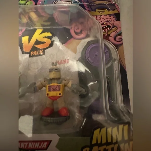 For Treasures Vintage Teenage Mutant Ninja Turtles Mini Battling Warriors - Picture 4 of 6